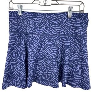 Athleta Ace Printed 13.5” Tennis Skort Purple Zebra Animal Print UPF 50+ Small